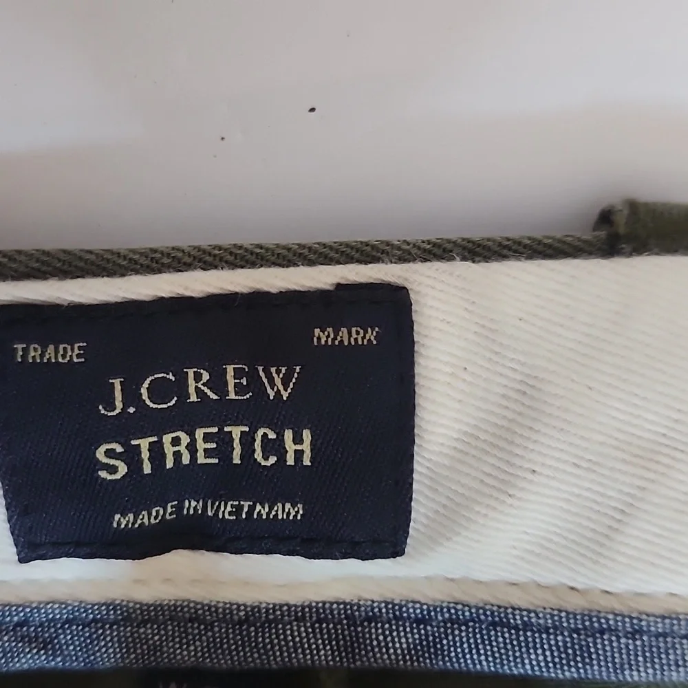 J. Crew Stretch Pants in Olive